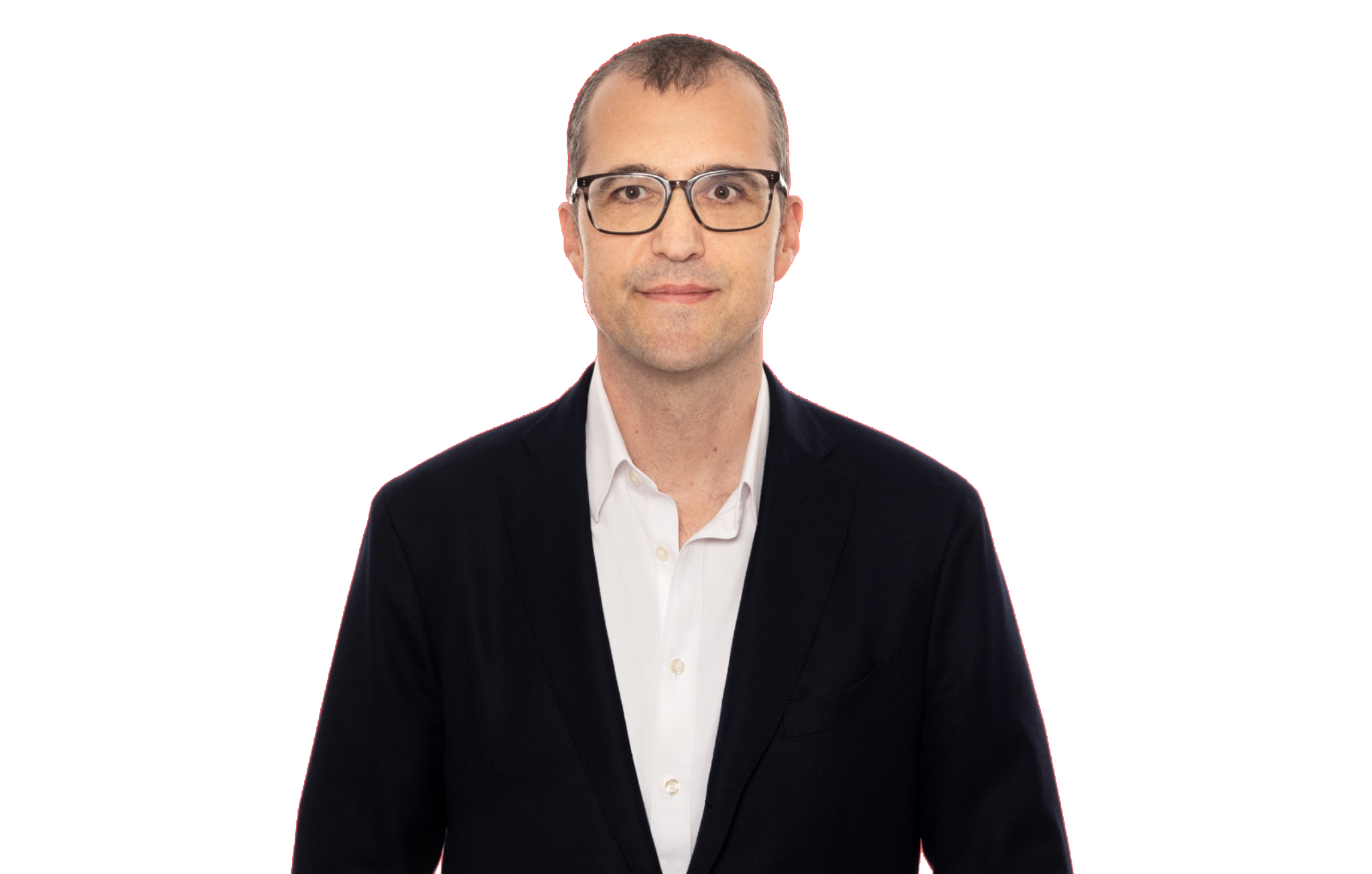 Dr. Matthias Weiss wearing a navy suit and white shirt